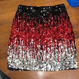 Sequin mini skirt